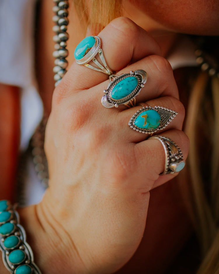 Authentic turquoise rings