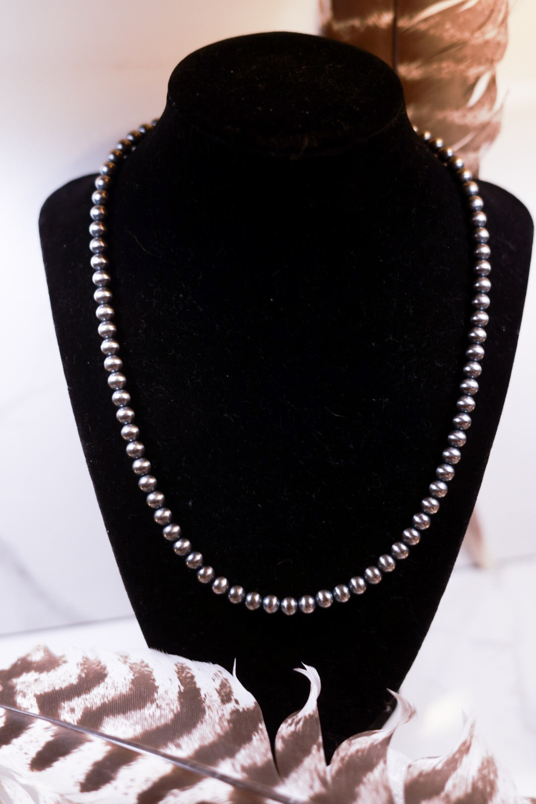 Navajo Pearl Necklace - 6MM 20”