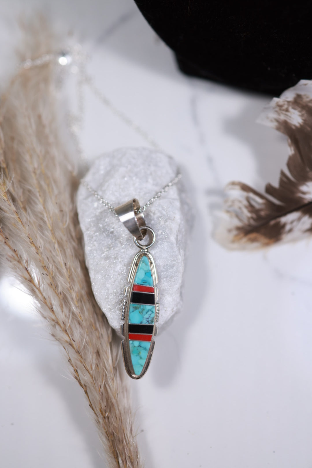 Turquoise Inlay Pendant