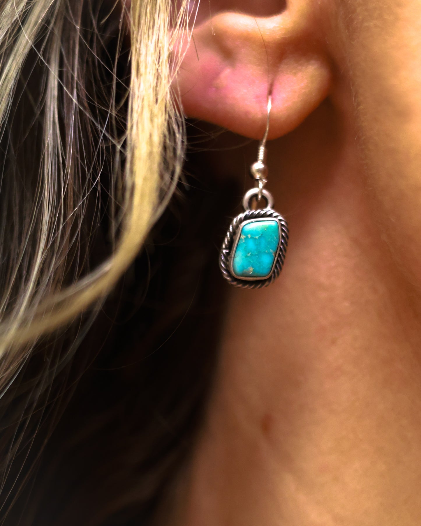 Authentic Turquoise Necklace & Earrings Set