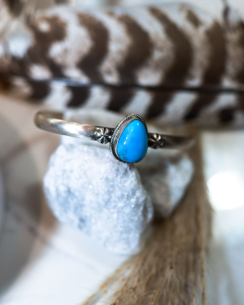 Turquoise Cuff - Smokin' Blues Turquoise