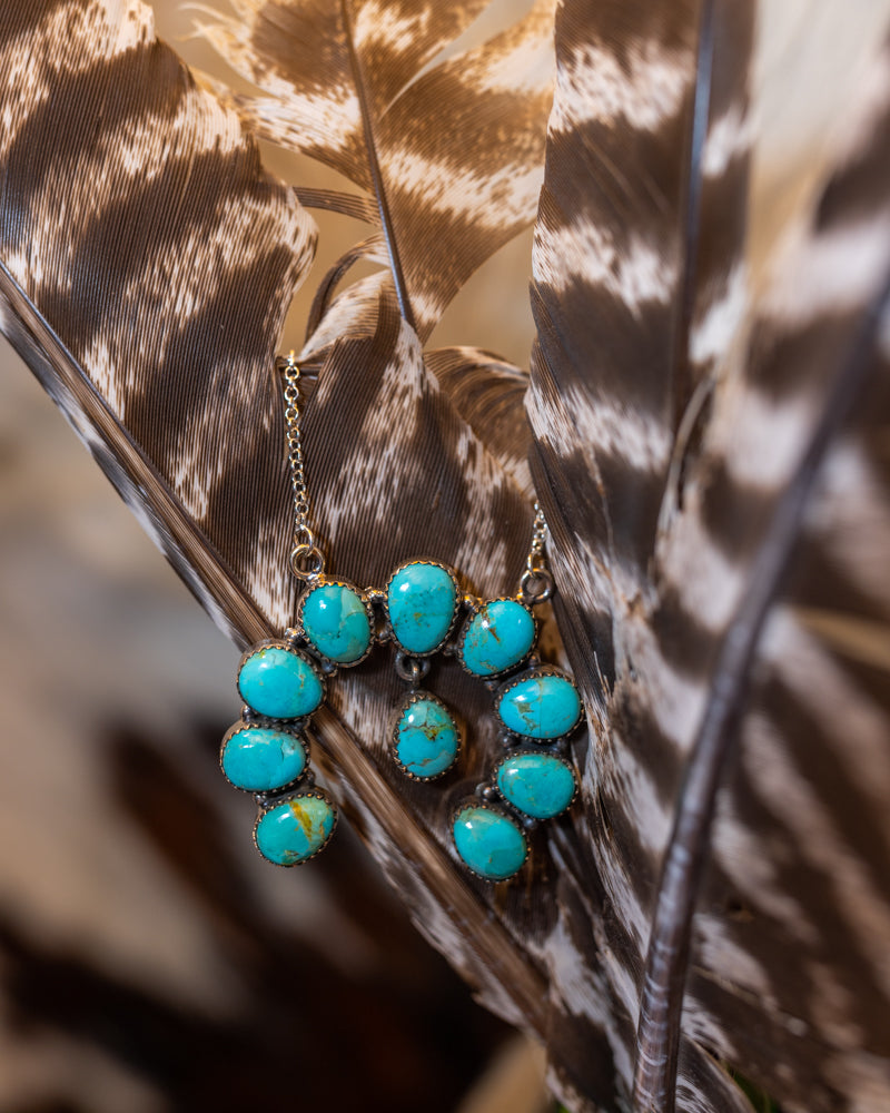 Turquoise Naja Necklace - Smokin' Blues Turquoise