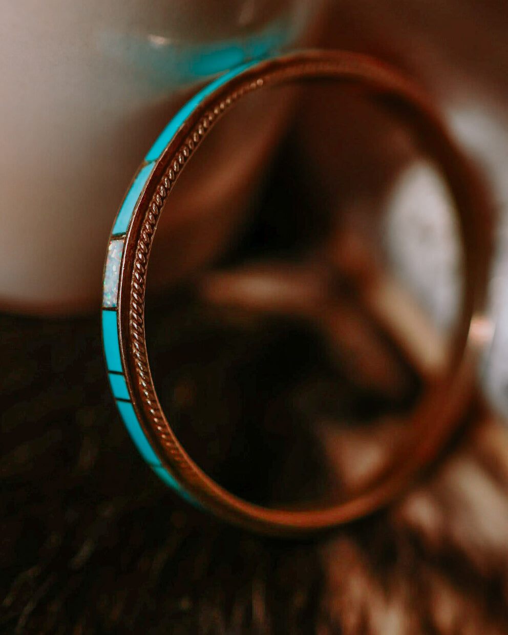 Turquoise Bangle - Smokin' Blues Turquoise