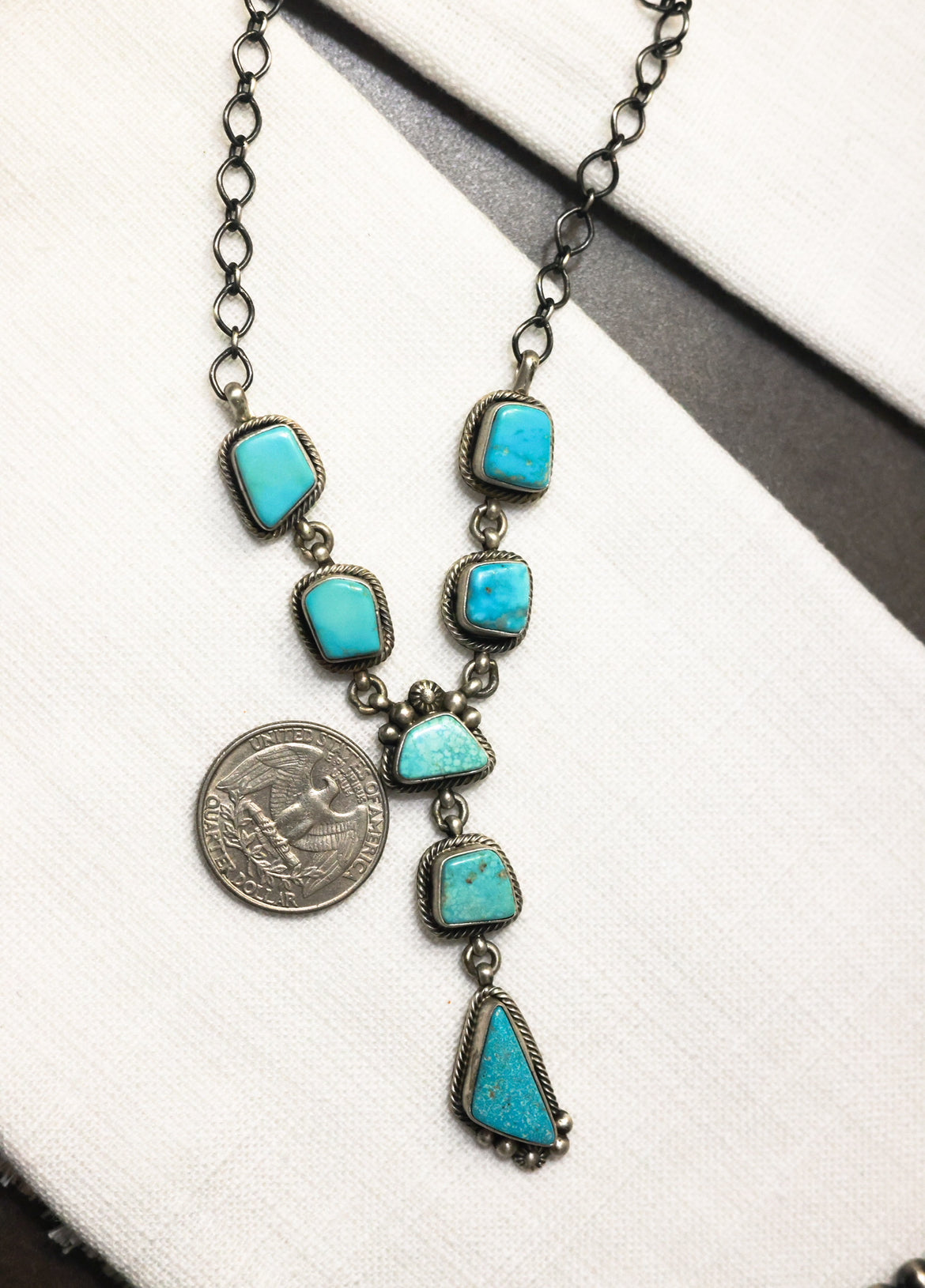 Authentic Turquoise Necklace & Earrings Set