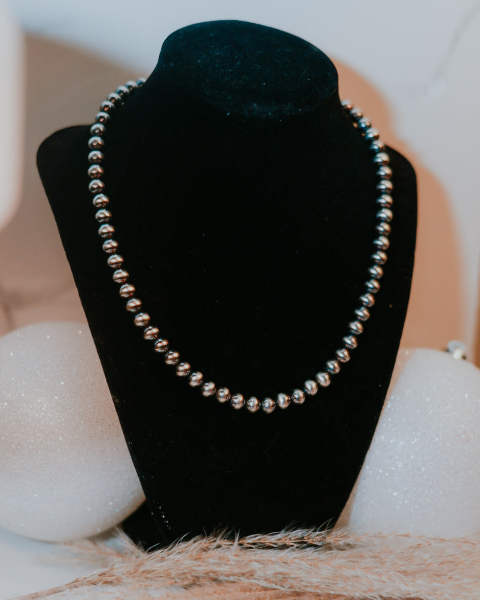 Navajo Pearl Necklace - 8MM 18”