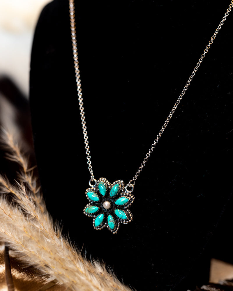 Turquoise and Mother of Pearl Necklace