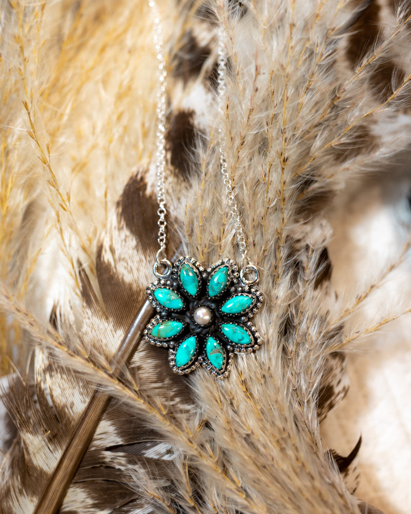Turquoise and Mother of Pearl Necklace