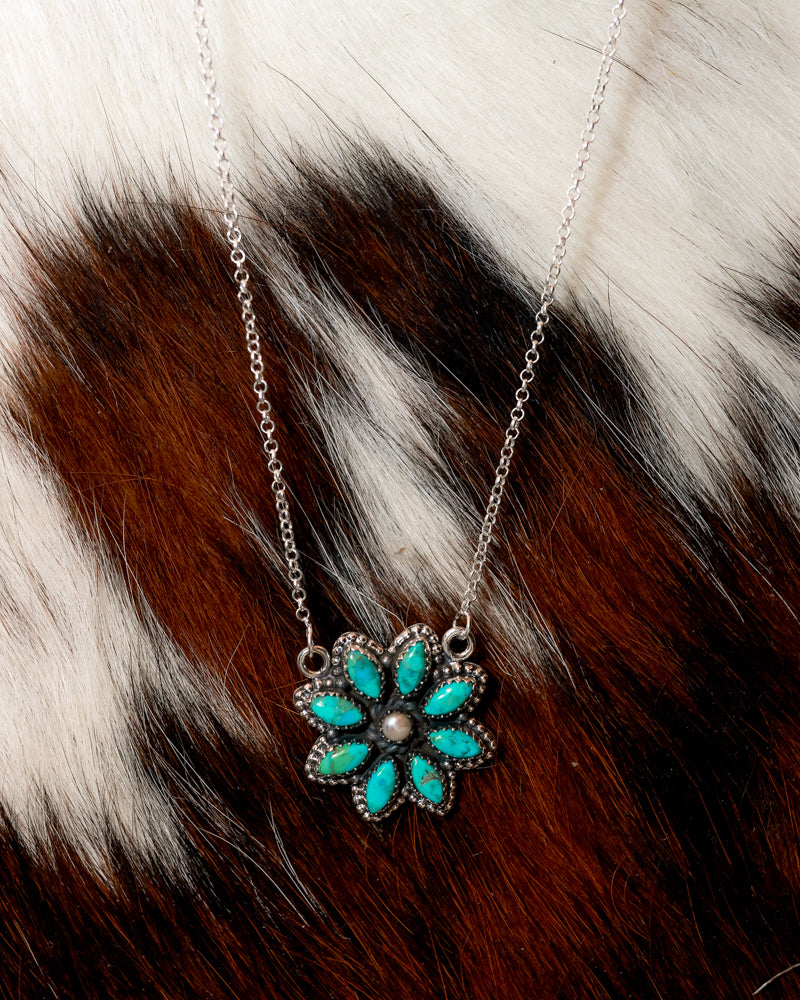 Turquoise and Mother of Pearl Necklace