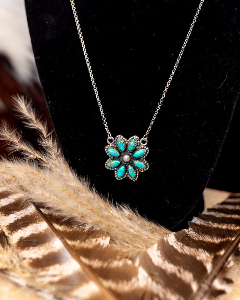 Turquoise and Mother of Pearl Necklace