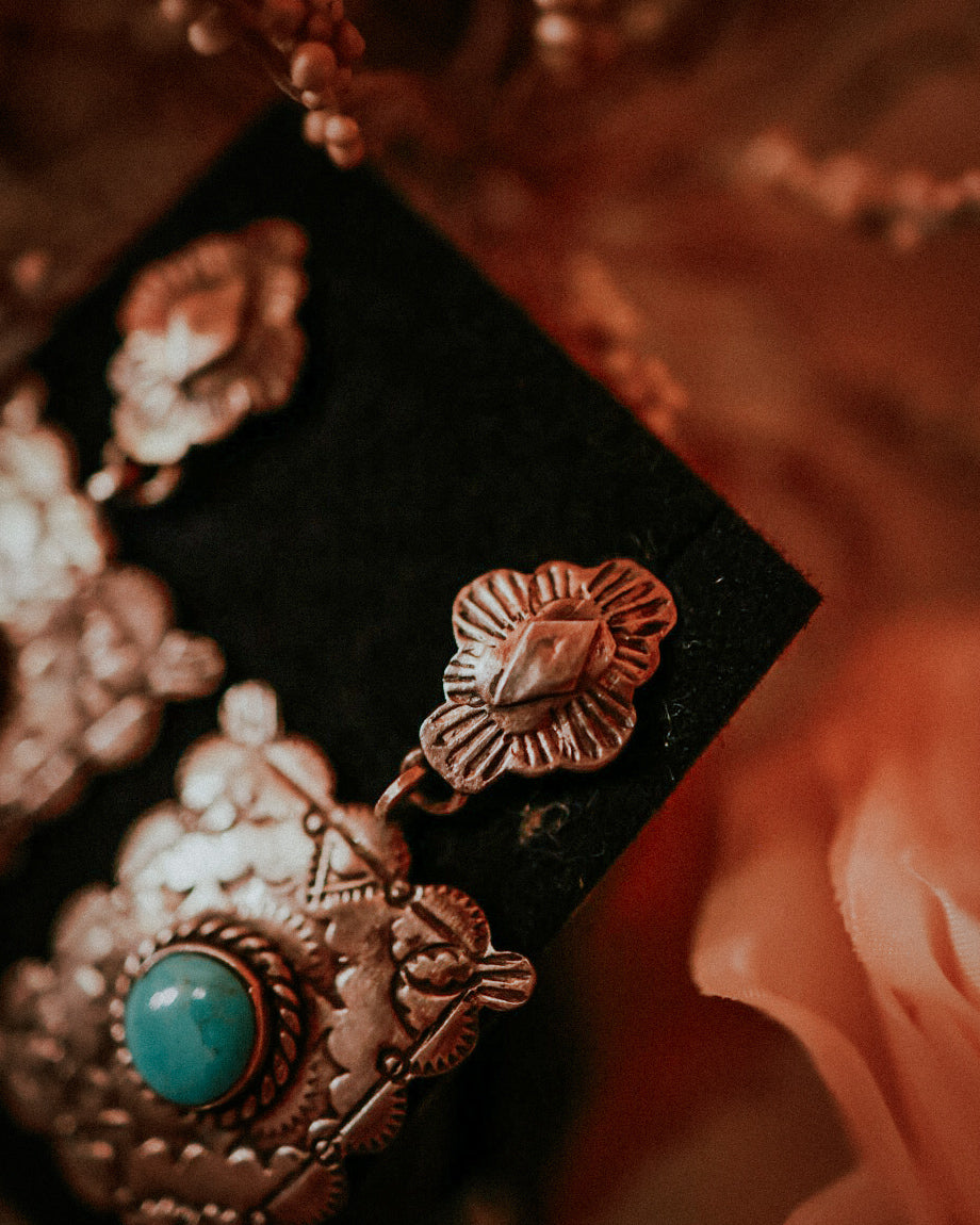 Turquoise Earrings - Smokin' Blues Turquoise