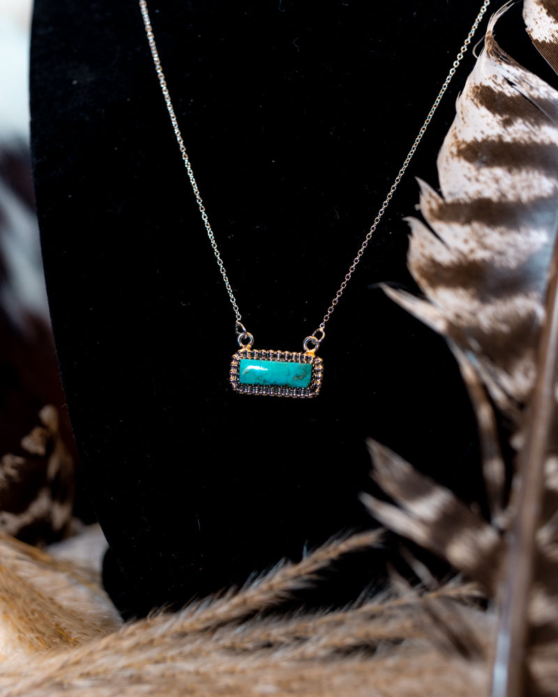Turquoise Bar Necklace