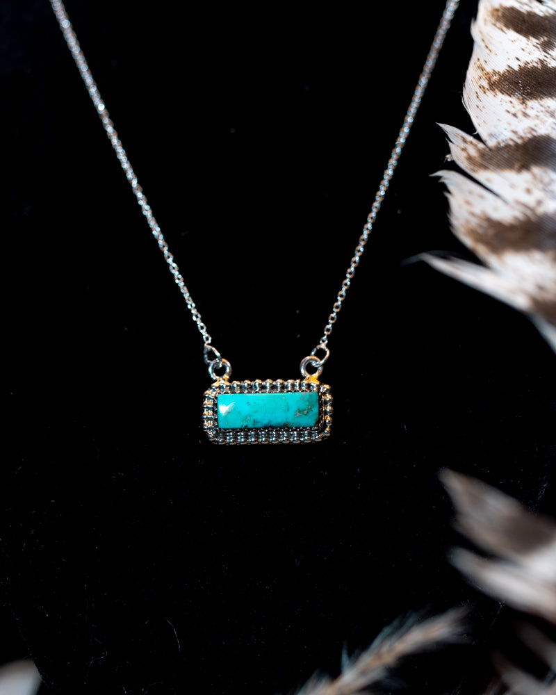Turquoise Bar Necklace