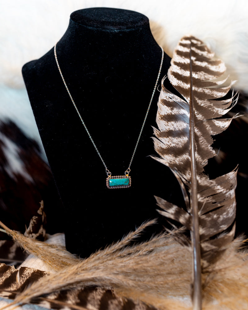 Turquoise Bar Necklace