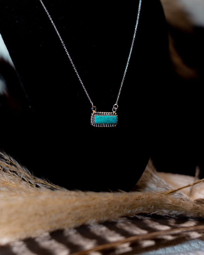Turquoise Bar Necklace
