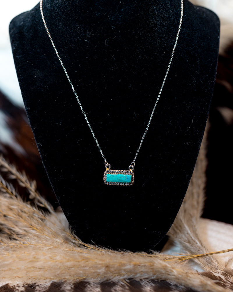 Turquoise Bar Necklace