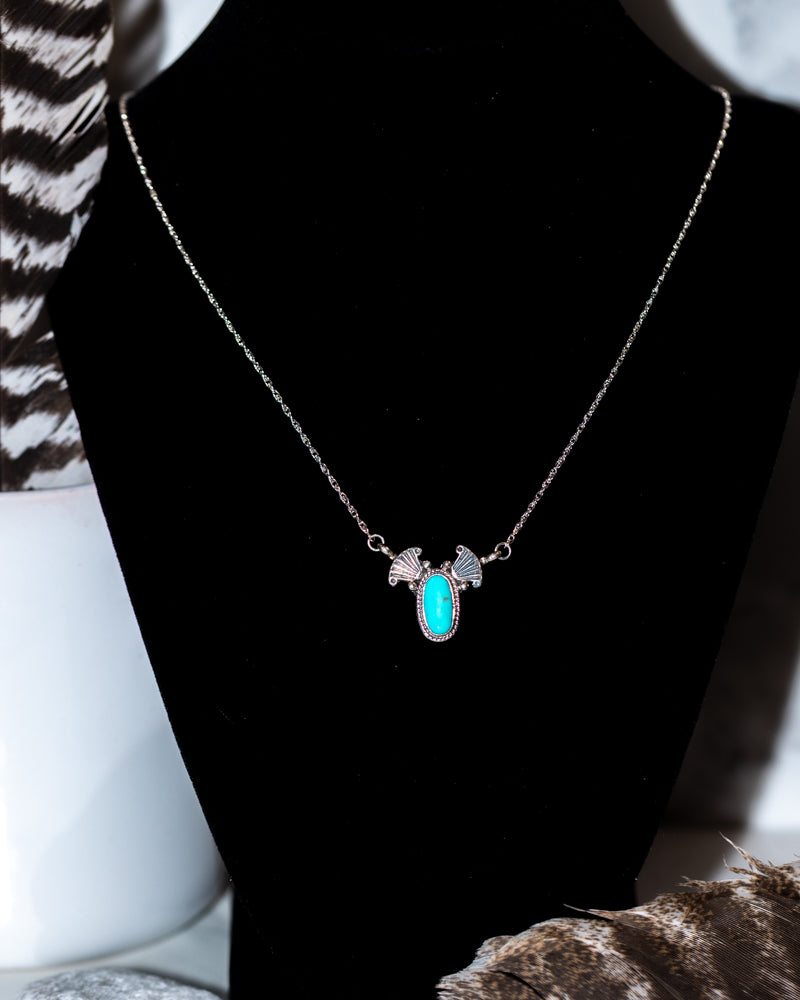 Turquoise Necklace | Kingman Turquoise - Smokin' Blues Turquoise