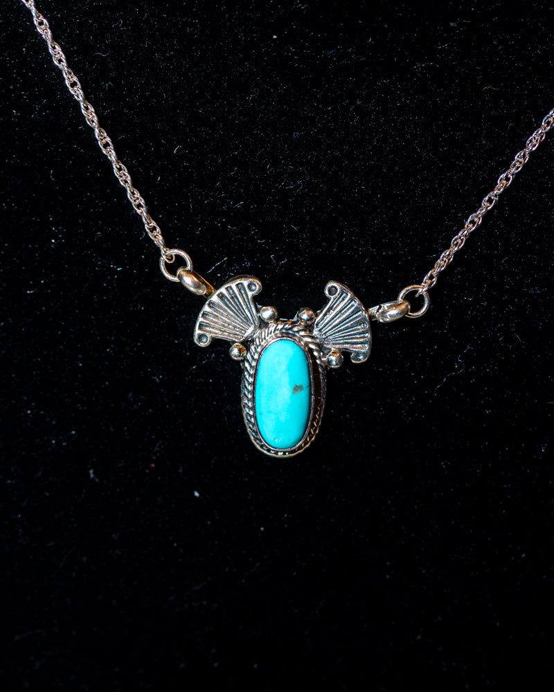 Turquoise Necklace | Kingman Turquoise - Smokin' Blues Turquoise