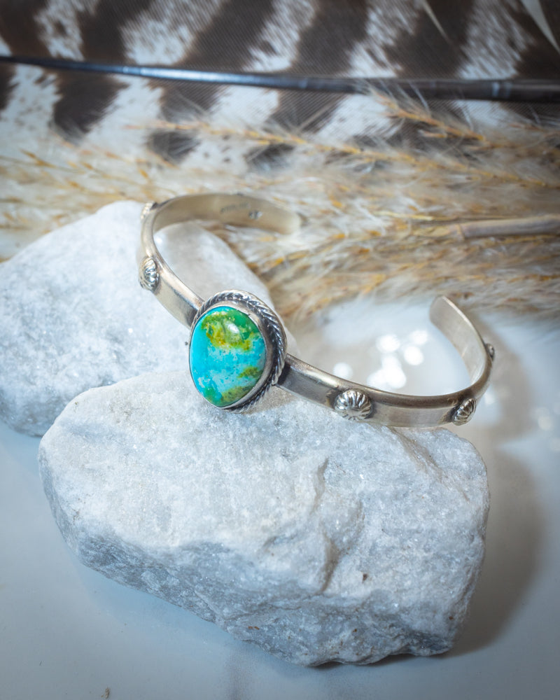 Turquoise Cuff - Smokin' Blues Turquoise