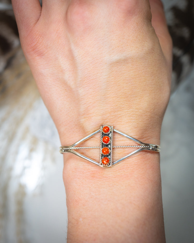 Coral Cuff - Smokin' Blues Turquoise