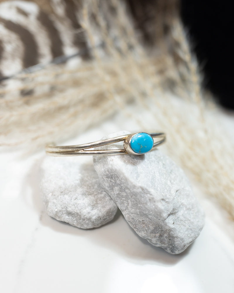 Turquoise Cuff - Smokin' Blues Turquoise
