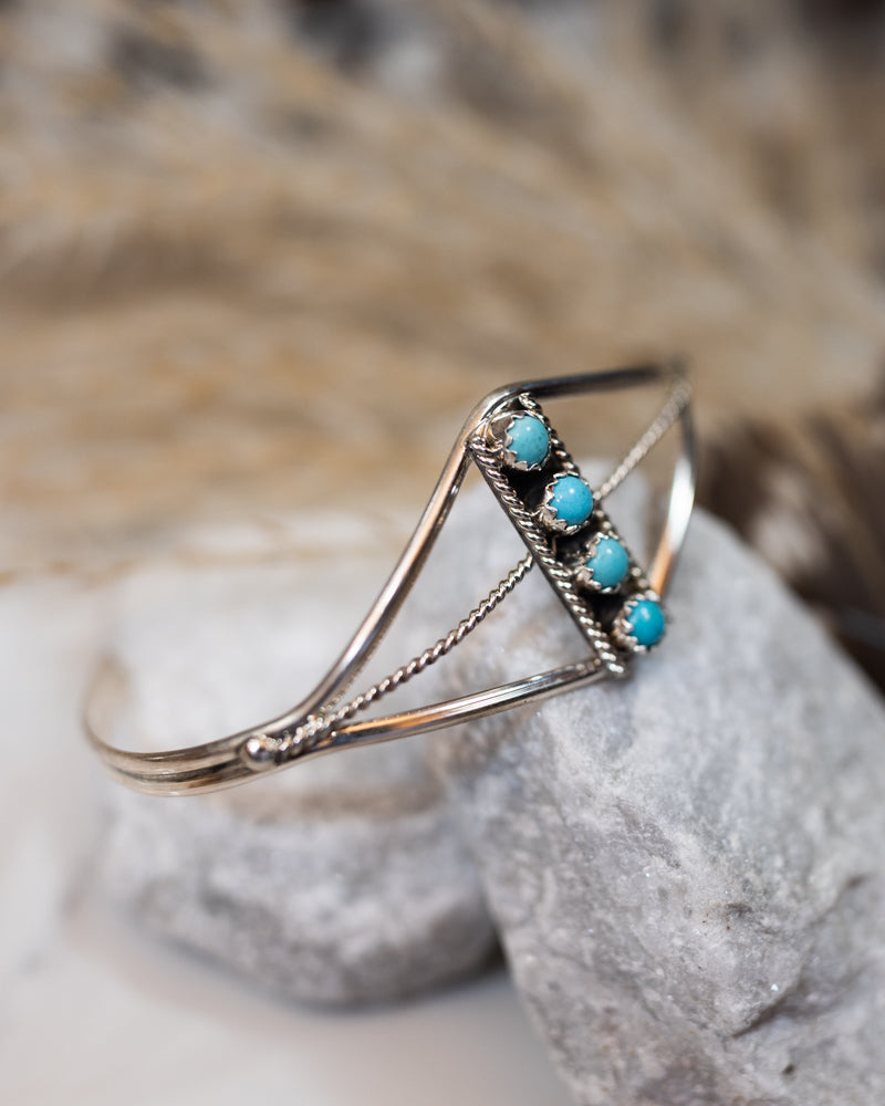 Turquoise Cuff - Smokin' Blues Turquoise