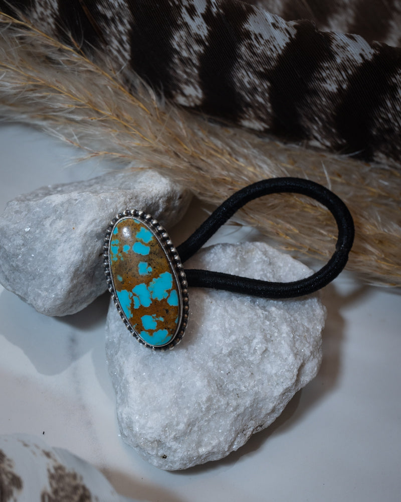 Turquoise Hair Tie - Smokin' Blues Turquoise