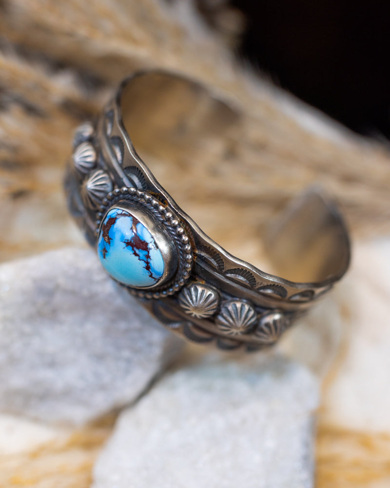 Turquoise Cuff - Smokin' Blues Turquoise