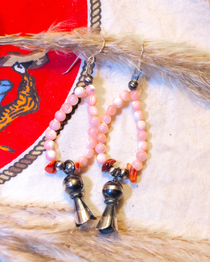 Pink Conch Earrings