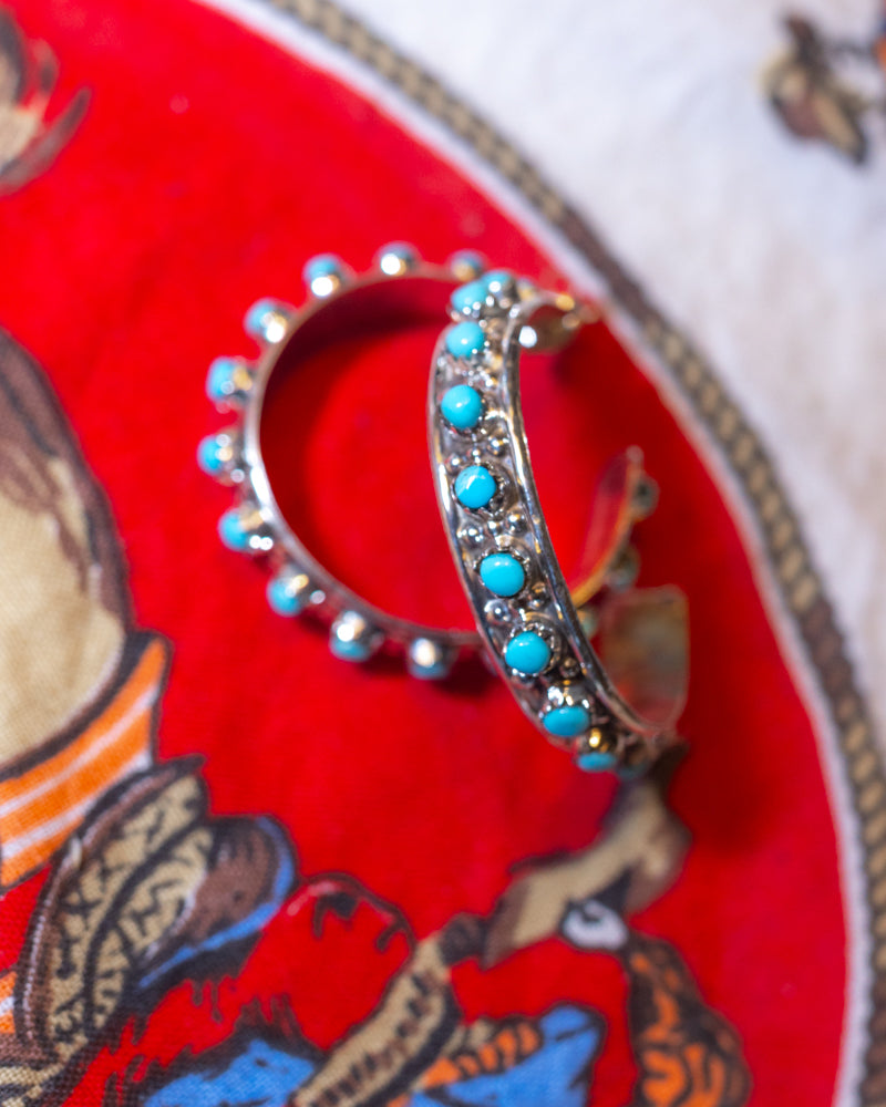 Turquoise Hoop Earrings