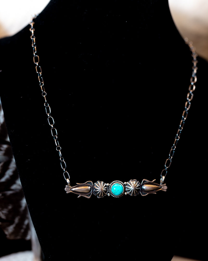 Turquoise Bar Necklace