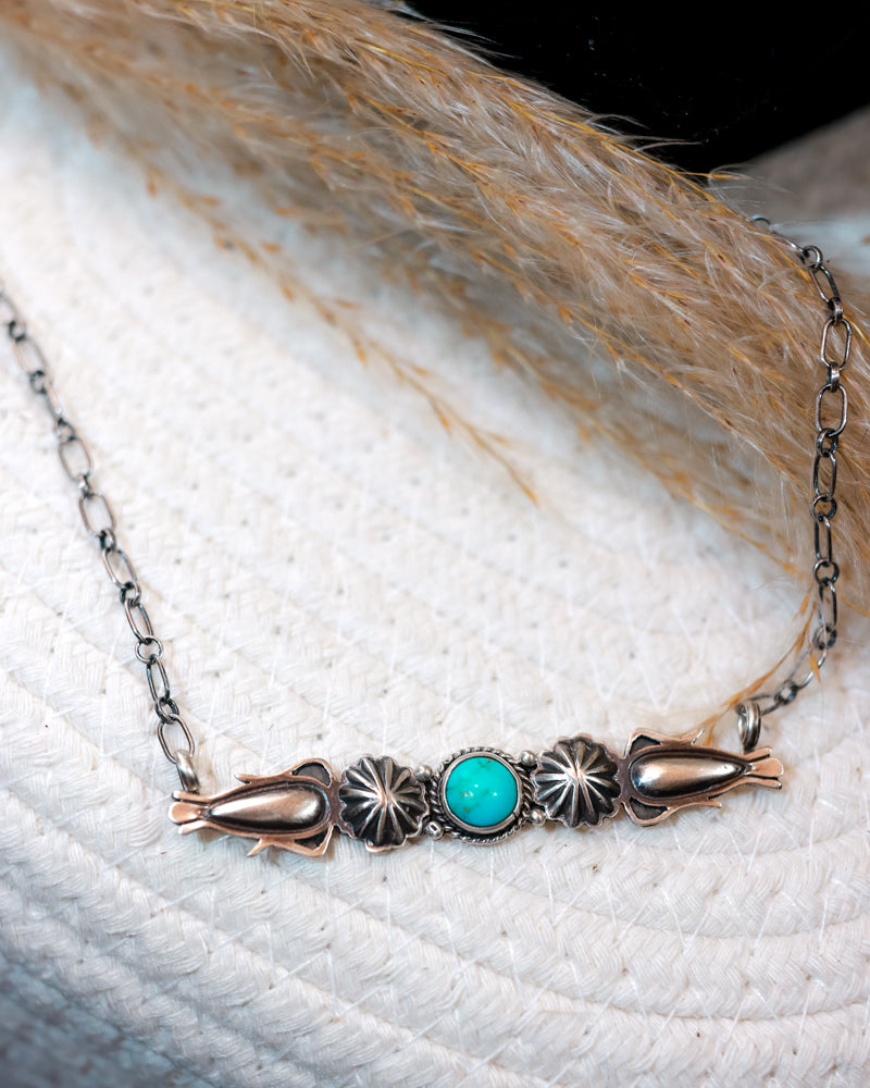 Turquoise Bar Necklace
