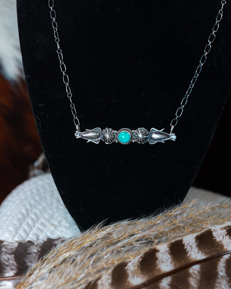 Turquoise Bar Necklace