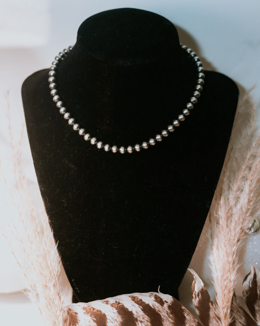Navajo Pearl Necklace - 6MM 14”