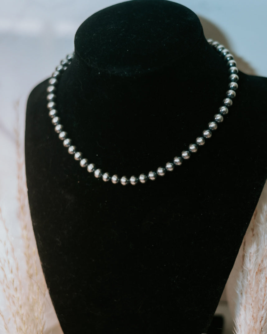 Navajo Pearl Necklace - 6MM 14”