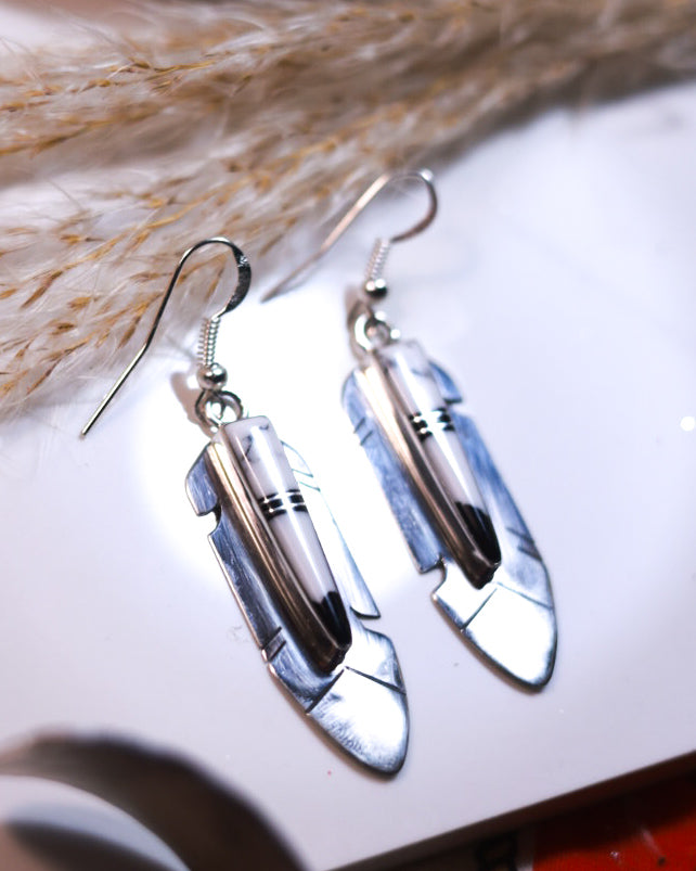 White Buffalo Earrings