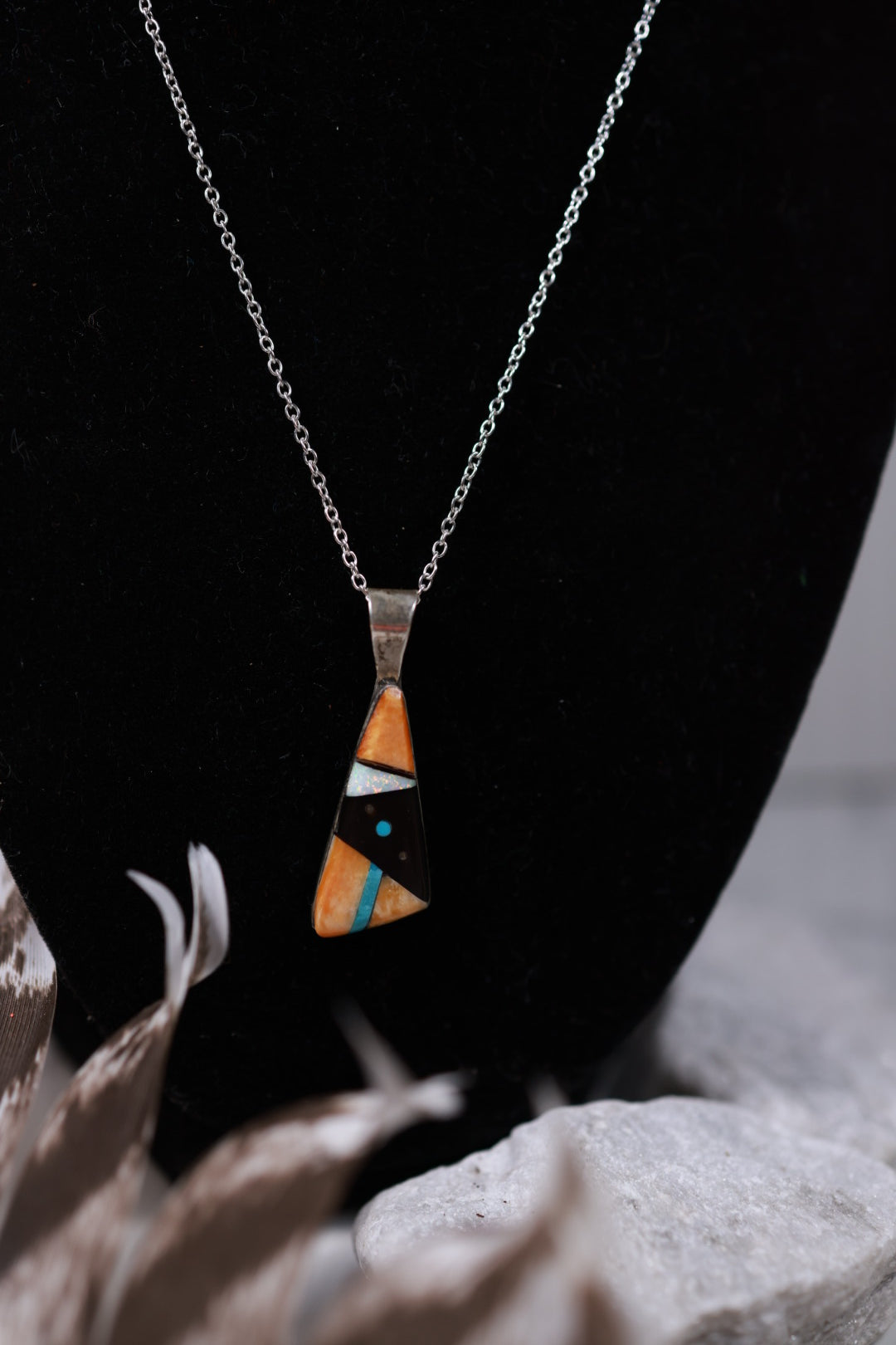 Zuni Inlay Pendant