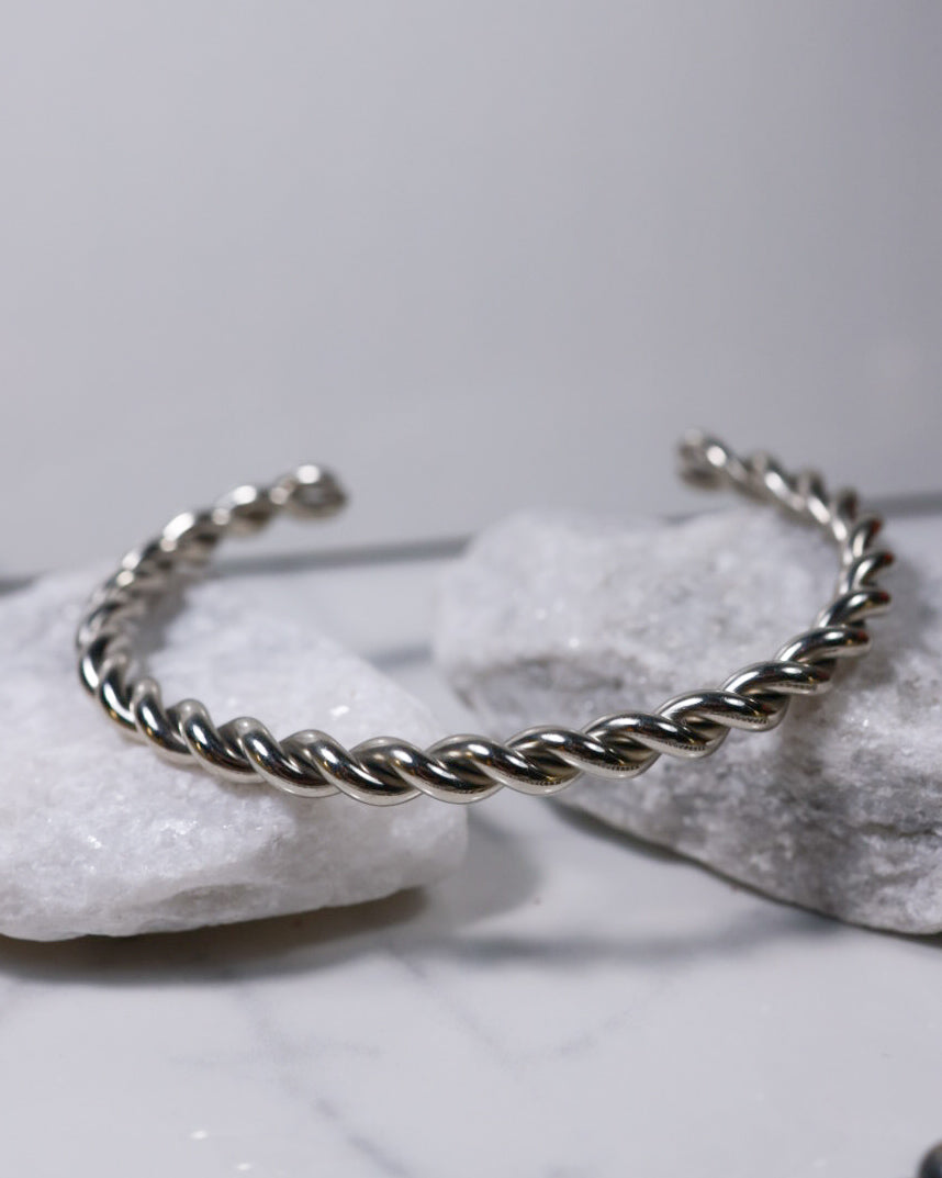 Sterling Twist Cuff
