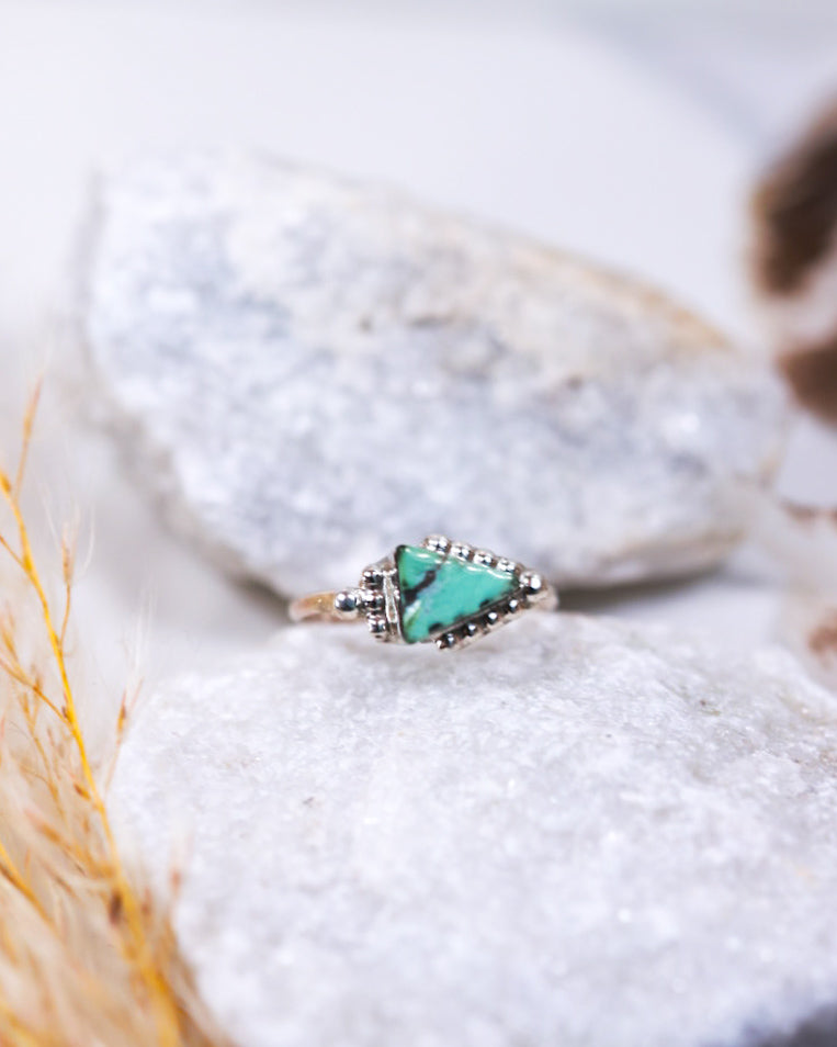 Turquoise Ring | Size 5.5 - Smokin' Blues Turquoise