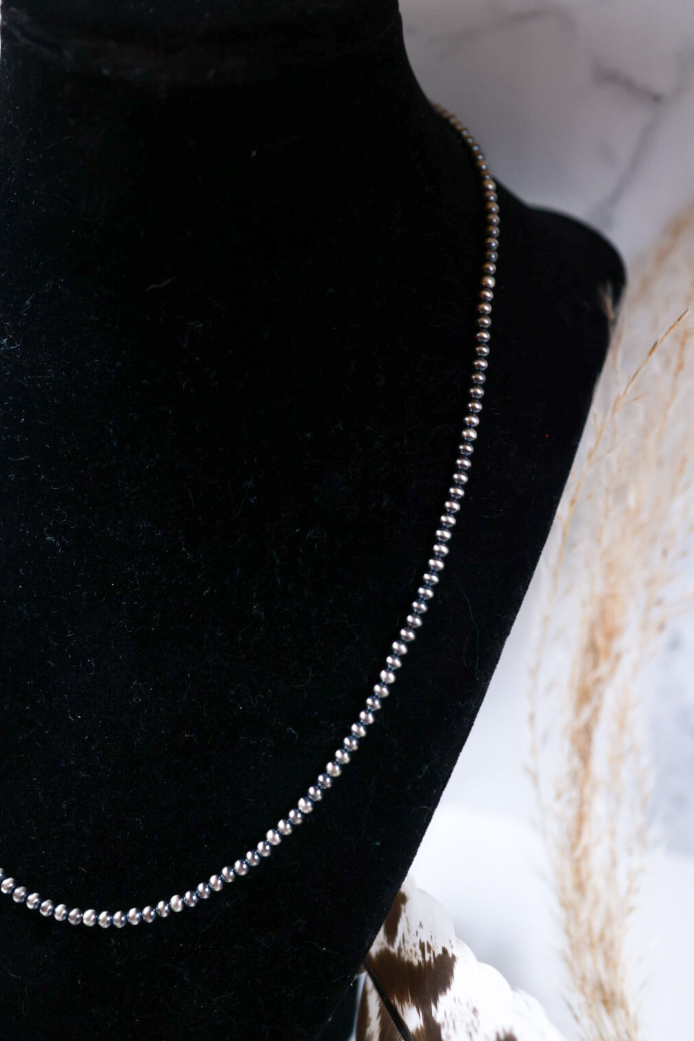 Navajo Pearl Necklace - 3MM 20”