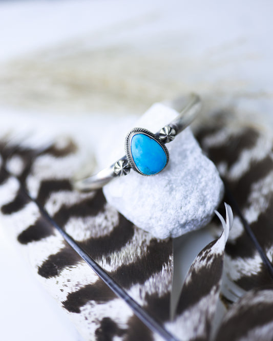 Turquoise Cuff - Smokin' Blues Turquoise