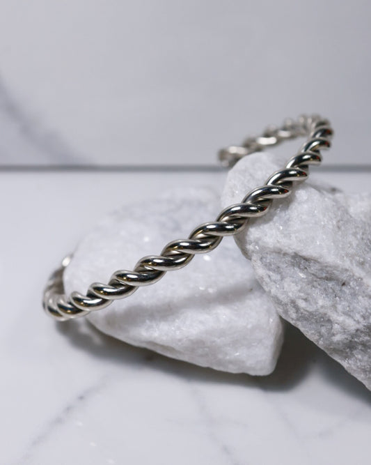 Sterling Twist Cuff