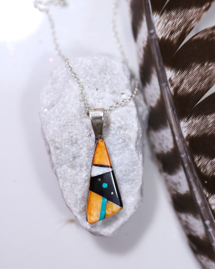 Zuni Inlay Pendant