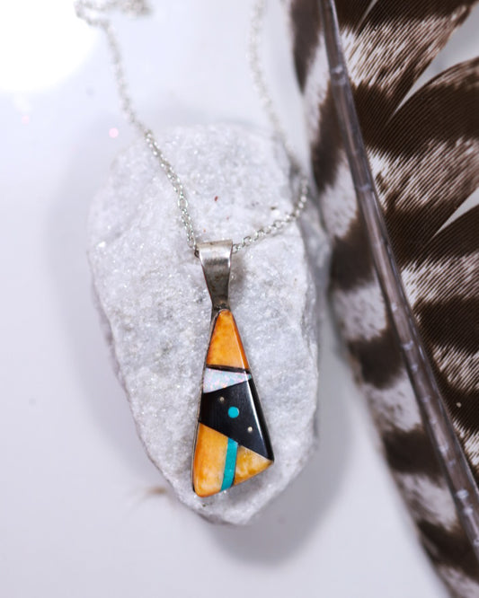 Zuni Inlay Pendant