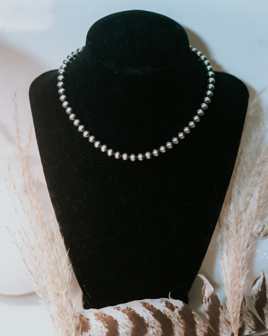 Navajo Pearl Necklace - 6MM 14”