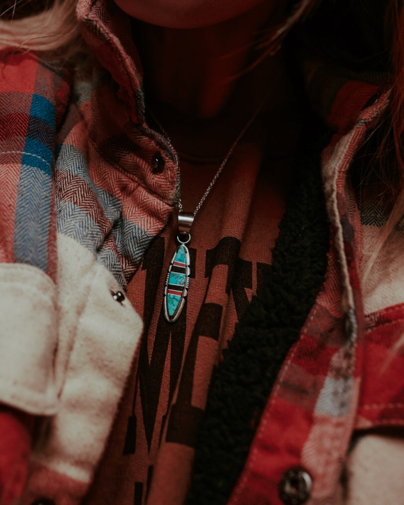 Turquoise Inlay Pendant