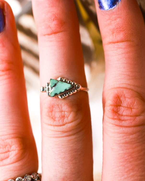 Turquoise Ring | Size 5.5 - Smokin' Blues Turquoise