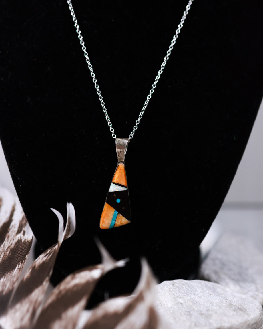 Zuni Inlay Pendant