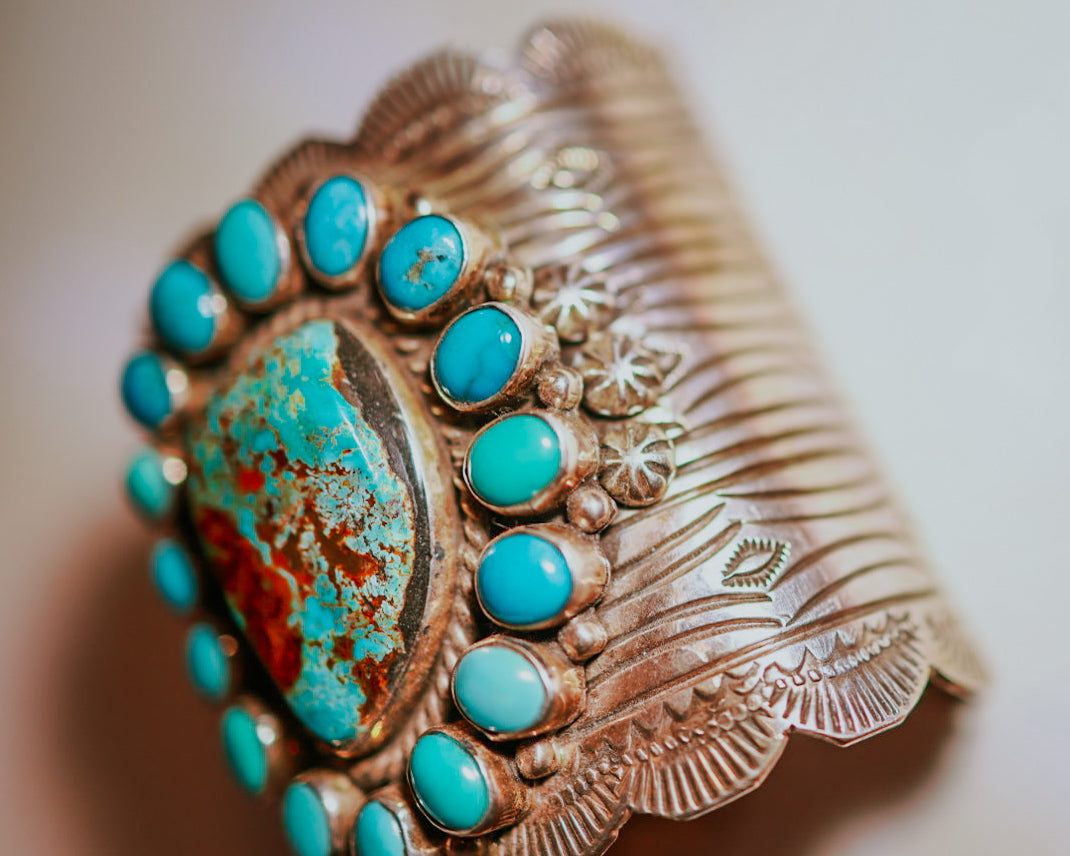 Turquoise Cluster Cuff