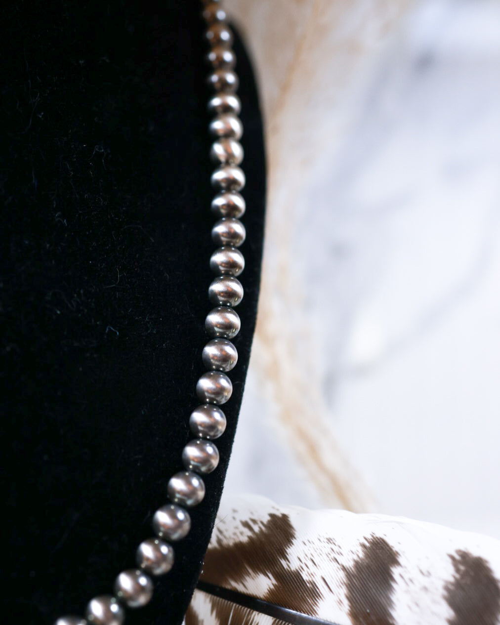 Navajo Pearl Necklace - 7MM 22”