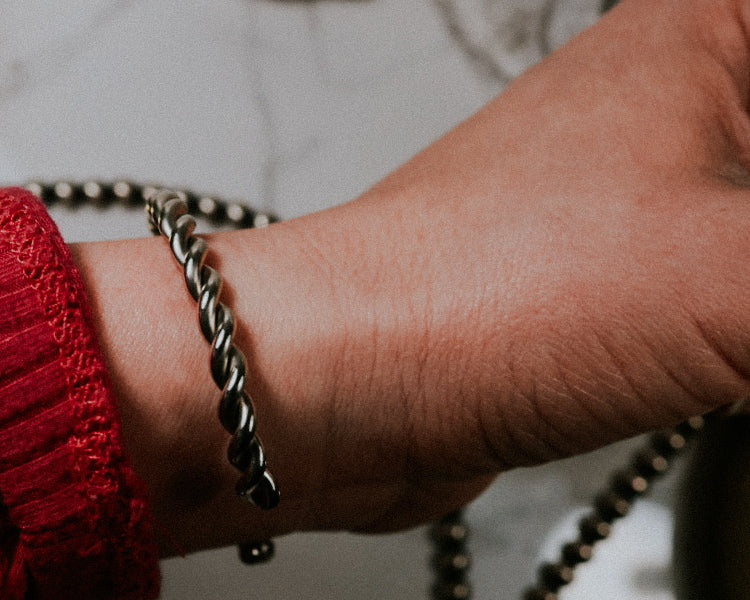 Sterling Twist Cuff